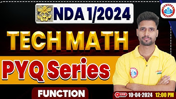 UPSC NDA 01/2024, Technical Maths MCQ