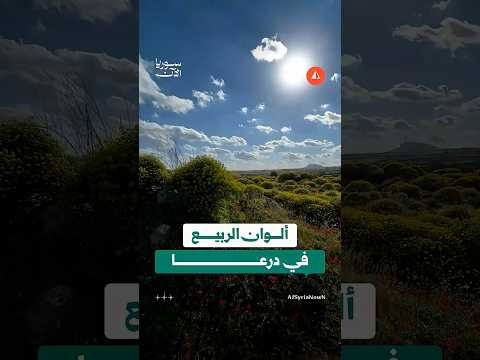 الطبيعة تزهو في درعا