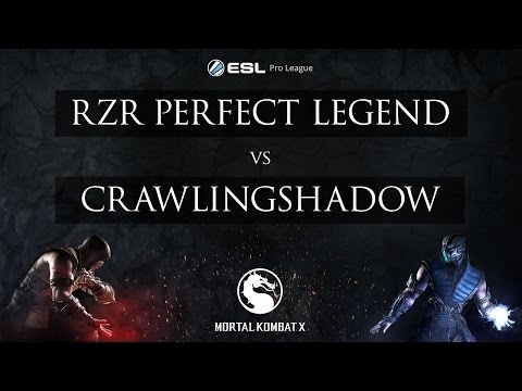 ESL MKX Pro League Season One Finals: LB RO 8 - RZR Perfect Legend VS CrawlingShadow