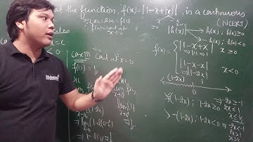 Continuity - [NCERT] Continuity of a Function on an Interval - Example #12 - f(x) = |1-x+|x||