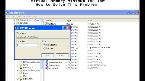 Virtual Memory Minimum Too Low- How To Solve It (2 simple steps)