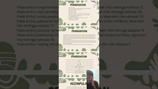 TUGAS METODE KUANTITATIF 2 ( mini riset)
