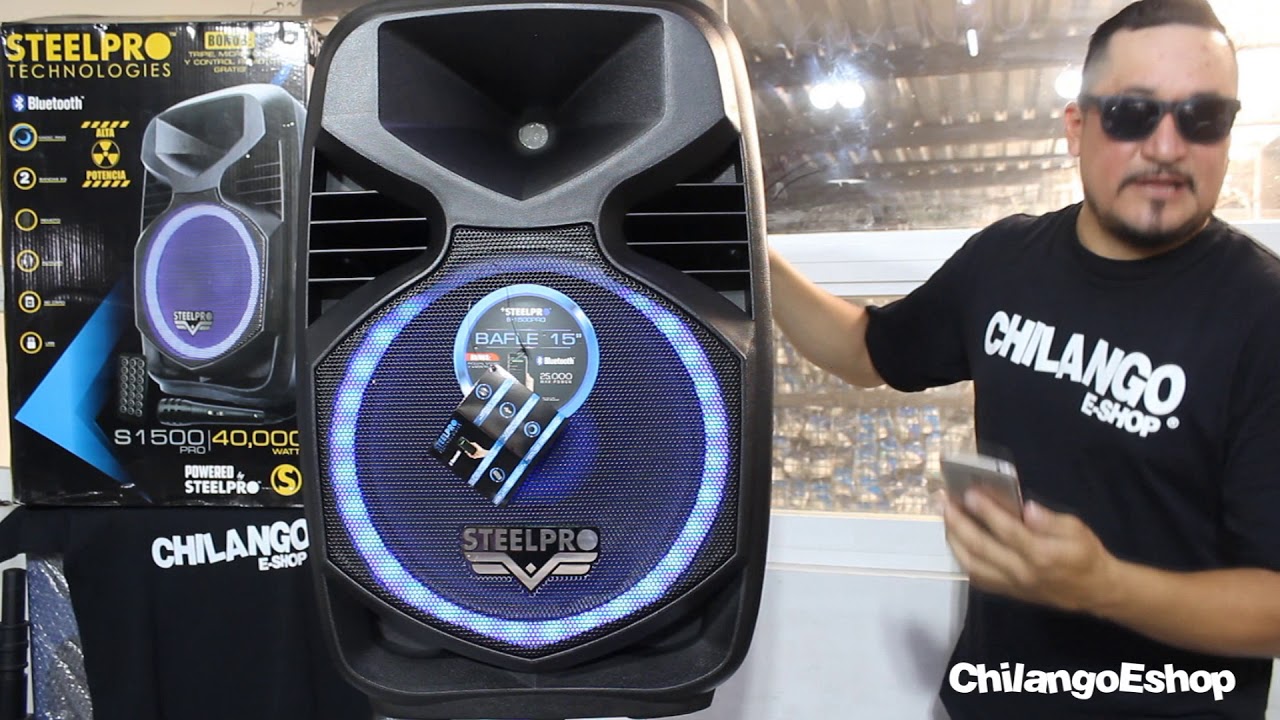 BAFLE AMPLIFICADO S 1500PRO CHILANGOESHOP - YouTube
