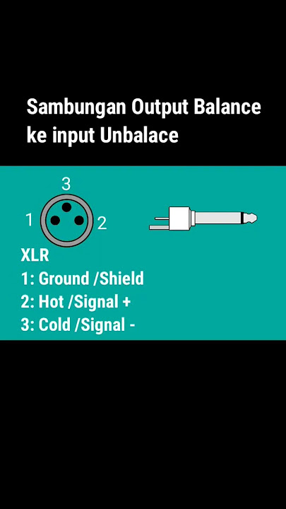 cara menyambung output Balance ke Input Unbalance #shotrs #sambungan #unbalance #balance #xlr #akai