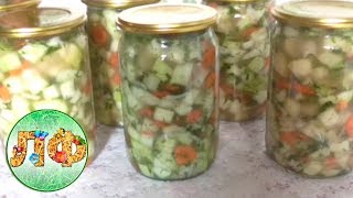 Очень вкусный салат из кабачков.Рецепты на зиму. Очень вкусный салат из кабачков.Рецепты на зиму.