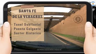 Llegamos a Santa Fe de la Veracruz cruzando el Tunel Subfluvial y el puente colgante ►HOJA 2