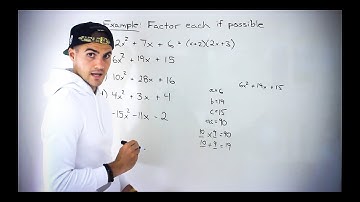 Grade 10 Math (Ontario, MPM2D) - Factor by Decomposition when a isn