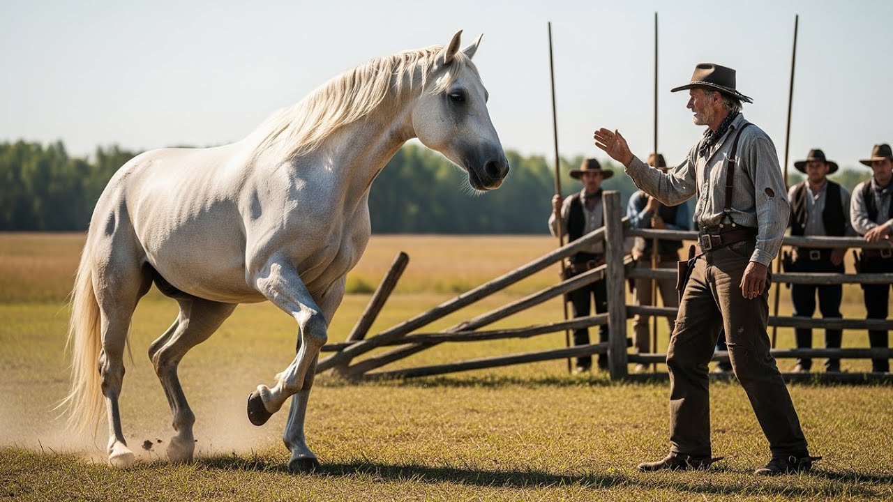 No One Dared Approach the Giant Wild Stallion — Until a Broken Veteran Finally Touched Him
