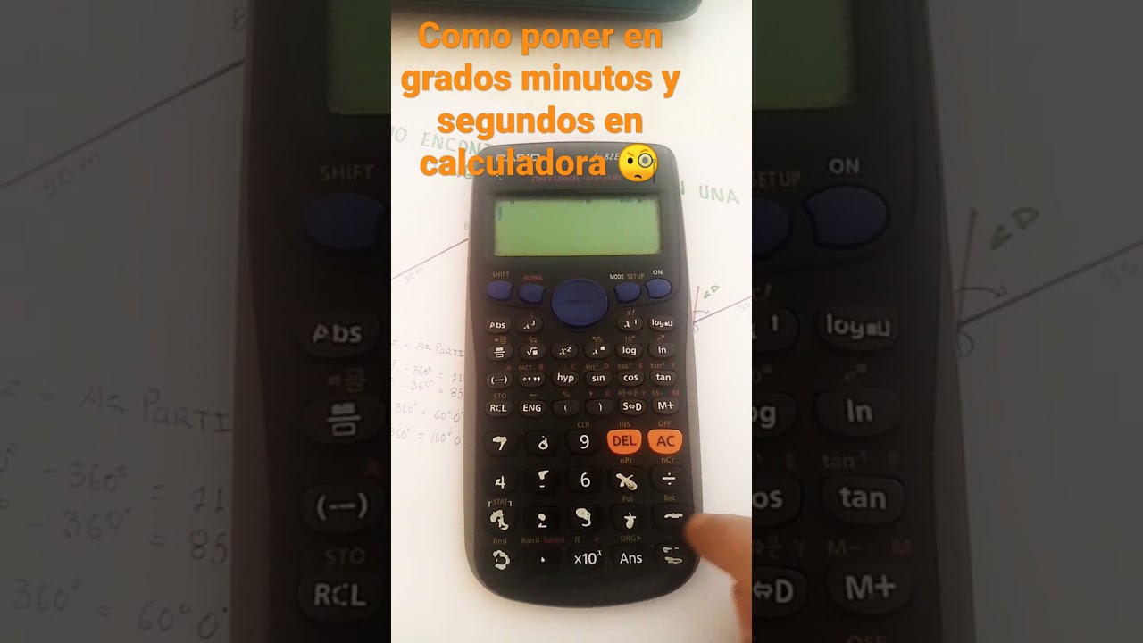 Como poner grados minutos y segundos en la calculadora... 🤓 - YouTube