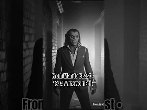 From Man to Beast • 1934 Werewolf Edit