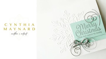 Quick Snowflake Christmas Card Stampin