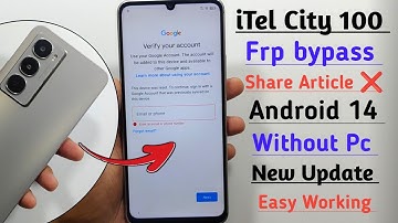 Itel City 100 Frp Bypass | Itel ( C671l )Google Account Remove Without PC | New Update 100% Working 