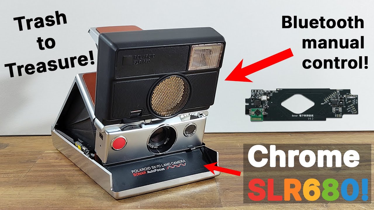 Building a chrome Polaroid SLR680 with manual control! - YouTube