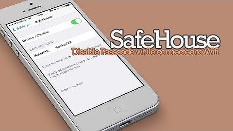 SafeHouse   iOS 7 Tweak Disable Passcode on Wifi Cydia