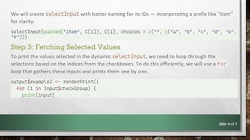Mastering R Shiny: Print Dynamic selectInput Outputs with Ease