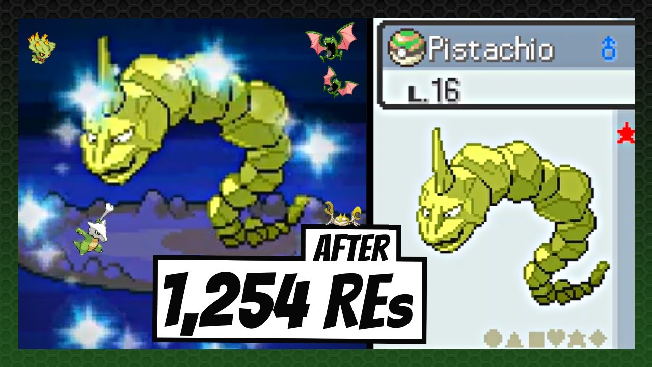 LIVE | Shiny Onix after only 1,254 REs in Pokémon HeartGold! - YouTube