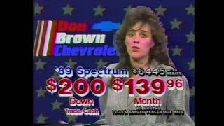 Don Brown Chevrolet St. Louis "Don Brown is Out of Town" late 1988 TV Commercial Grand & Chippewa