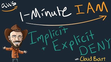 Implicit and Explicit DENY at AWS - 1-Minute IAM Lesson