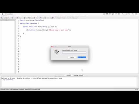 61. Dialog boxes: JOptionPane.showInputDialog() - Learn Java