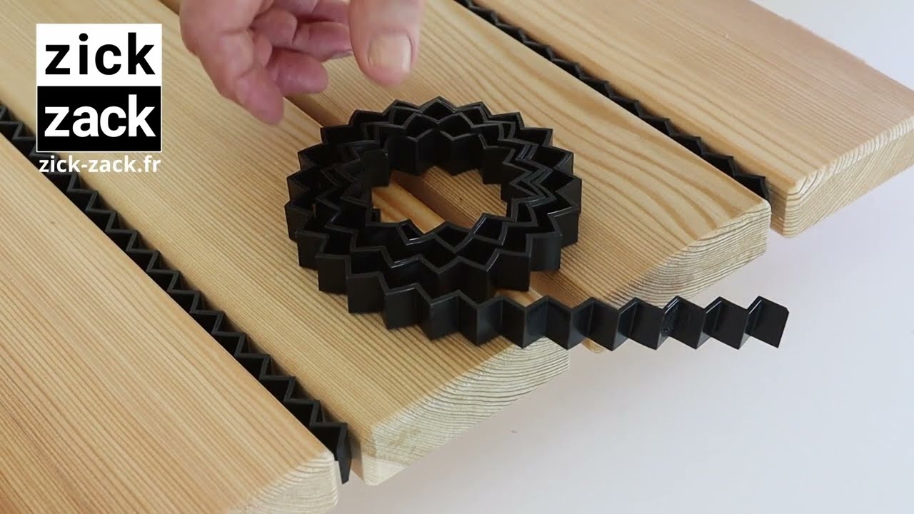 Joint ruban »respirant« pour lames de terrasse. Le secret des joints de terrasse propres.