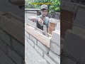 Manual Concrete Block Molding Work Skill for Solid Wall Structure