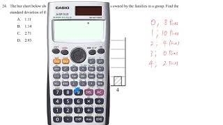 2021 S6 1st term Revision Test paper2 #24 stat standard deviation