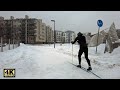 So much snow in Helsinki Finland! Winter Walk on January 13 2021