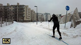 So much snow in Helsinki Finland! Winter Walk on January 13 2021