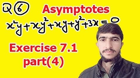 Find the asymptotes of the following curves (Bsc calculus exercise 7.1 part(4))
