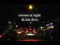 4K HDR cinematic downtown drive Toronto - no talking, no music