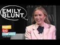 Emily blunt talks oppenheimer the devil wears prada a quiet place i happy sad confused