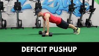 Deficit Push ups