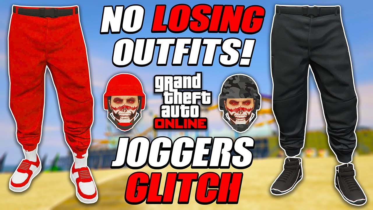 GTA 5 ONLINE HOW TO GET RED BLACK JOGGERS GTA Colored Joggers gta-5-online-how-to-get-red-black-joggers-gta-colored-joggers