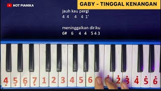 NOT PIANIKA GABY - TINGGAL KENANGAN