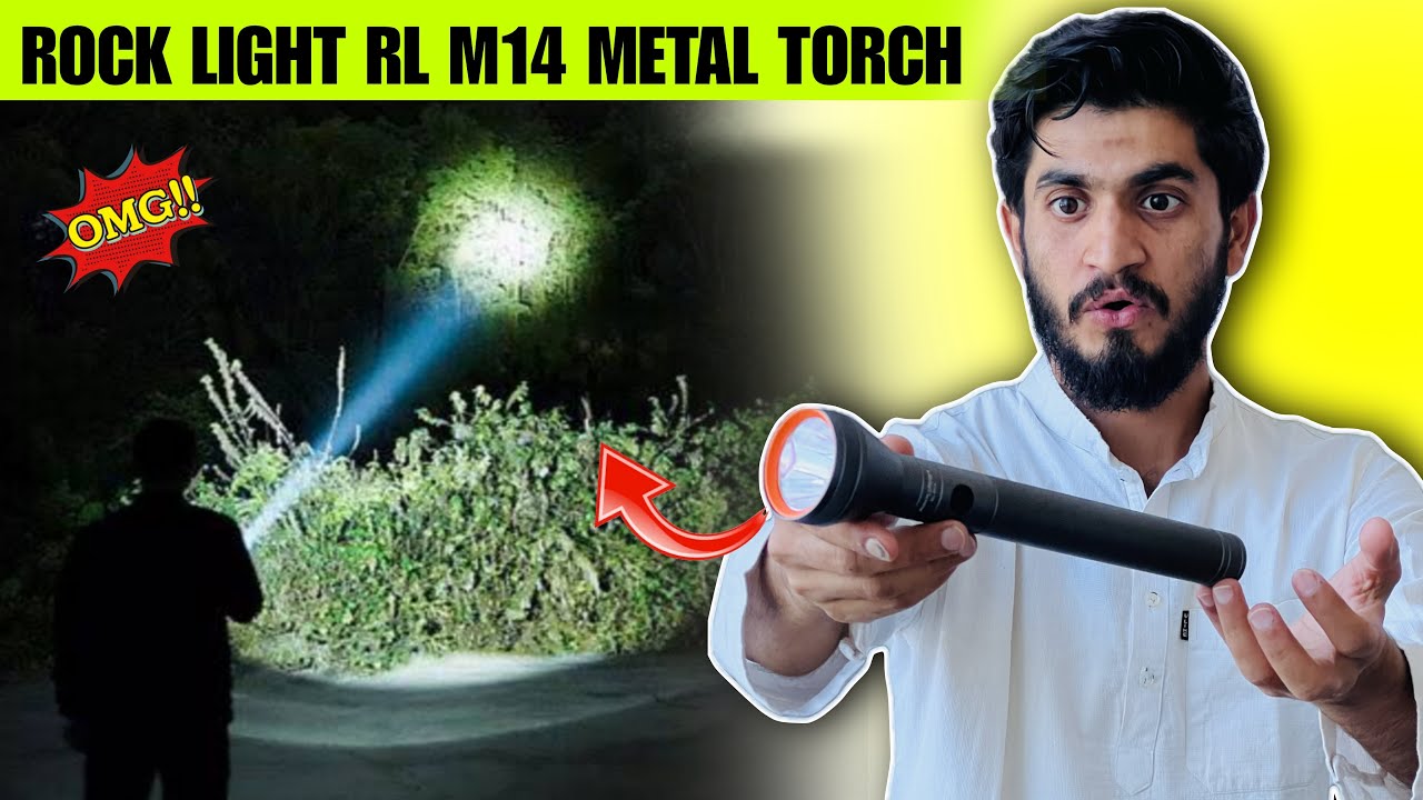 Rock Light RL-M14 Metal Torch || Best Torch Light Under 1000 || Long ...