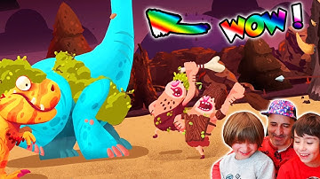 Tenemos al BRAQUIOSAURIO!! Dani y Evan en Dino Bash