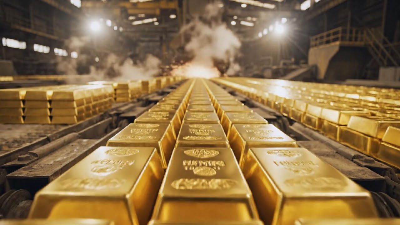 Manufacturing Gold Inside a Massive Gold Processing Plant – The Hypnotic Refining of Pure ...