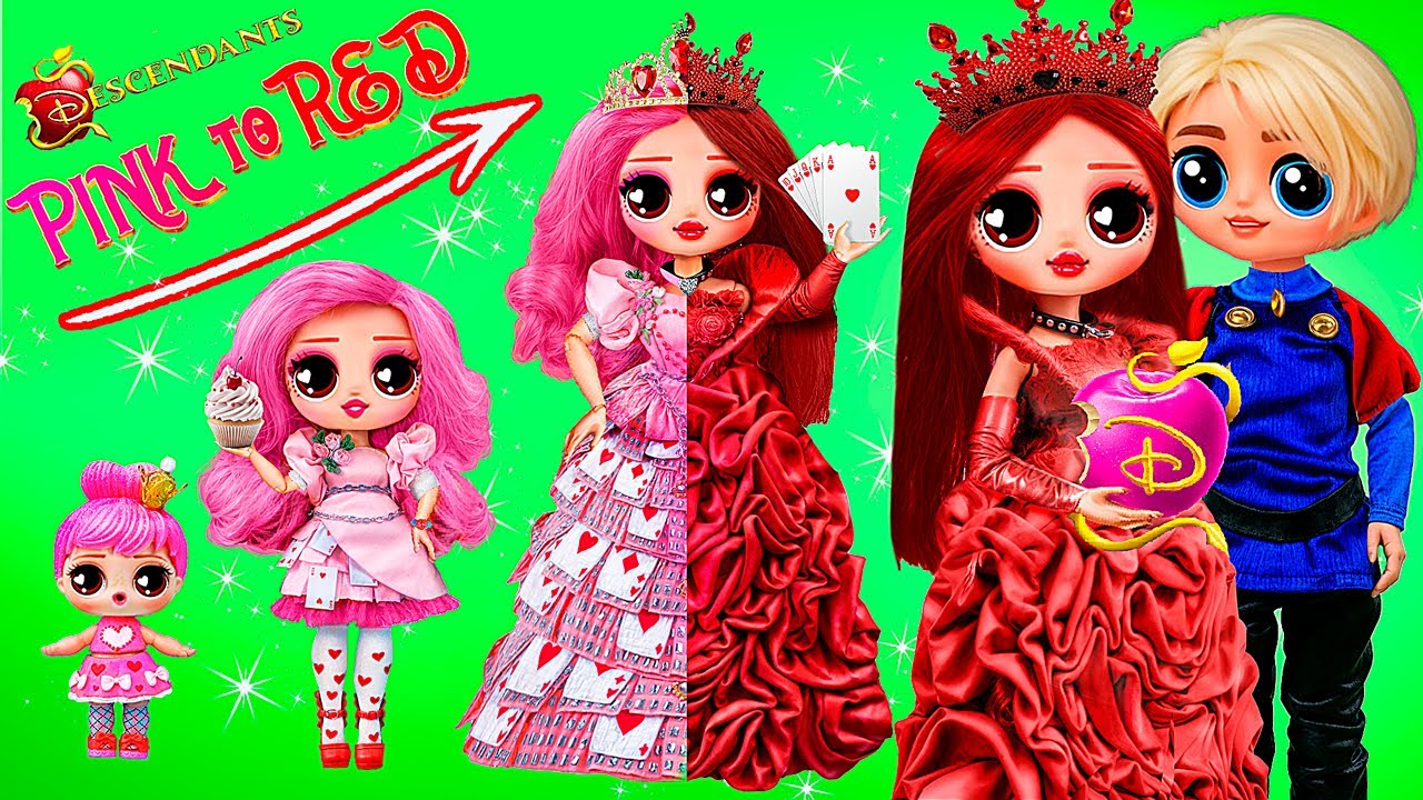 Ratu Hati Dari Descendants Tumbuh Besar! 32 Kreasi Boneka LOL OMG