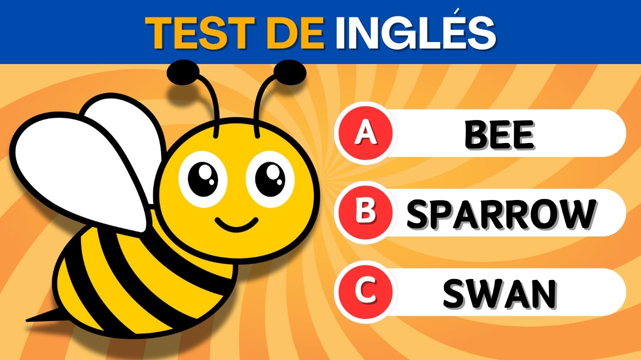 Test de INGLÉS 🤓📘 -  35 preguntas con opciones 📝