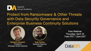 DVA: Data Security Governance and Enterprise Business Continuity with Microsoft, Veeam, and DataON