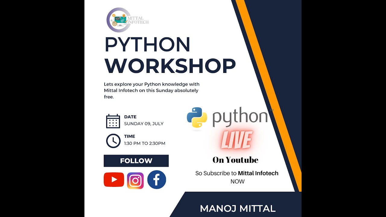 Python workshop on Basic in Hindi - YouTube