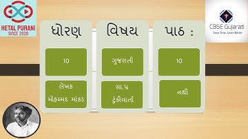 Nathi (Short Story) | નથી (ટુંકી વાર્તા) | CBSE Gujarati Grade 10 | Mohammad Mankad