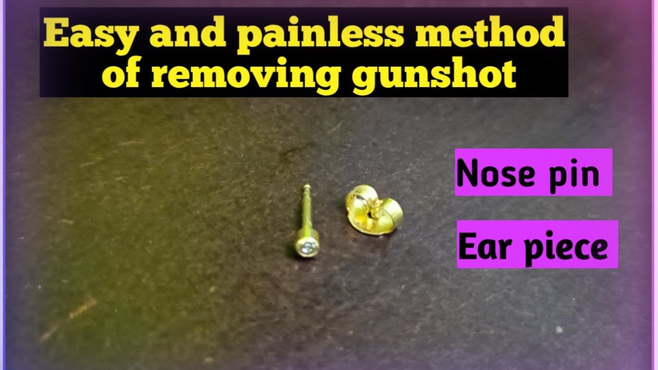 Easy & Live painless method of removing gunshot nose pin &ear piece inTamil Tips to Remove