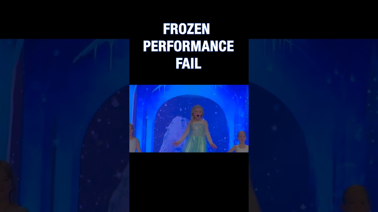 FROZEN PERFORMANCE FAIL #shorts