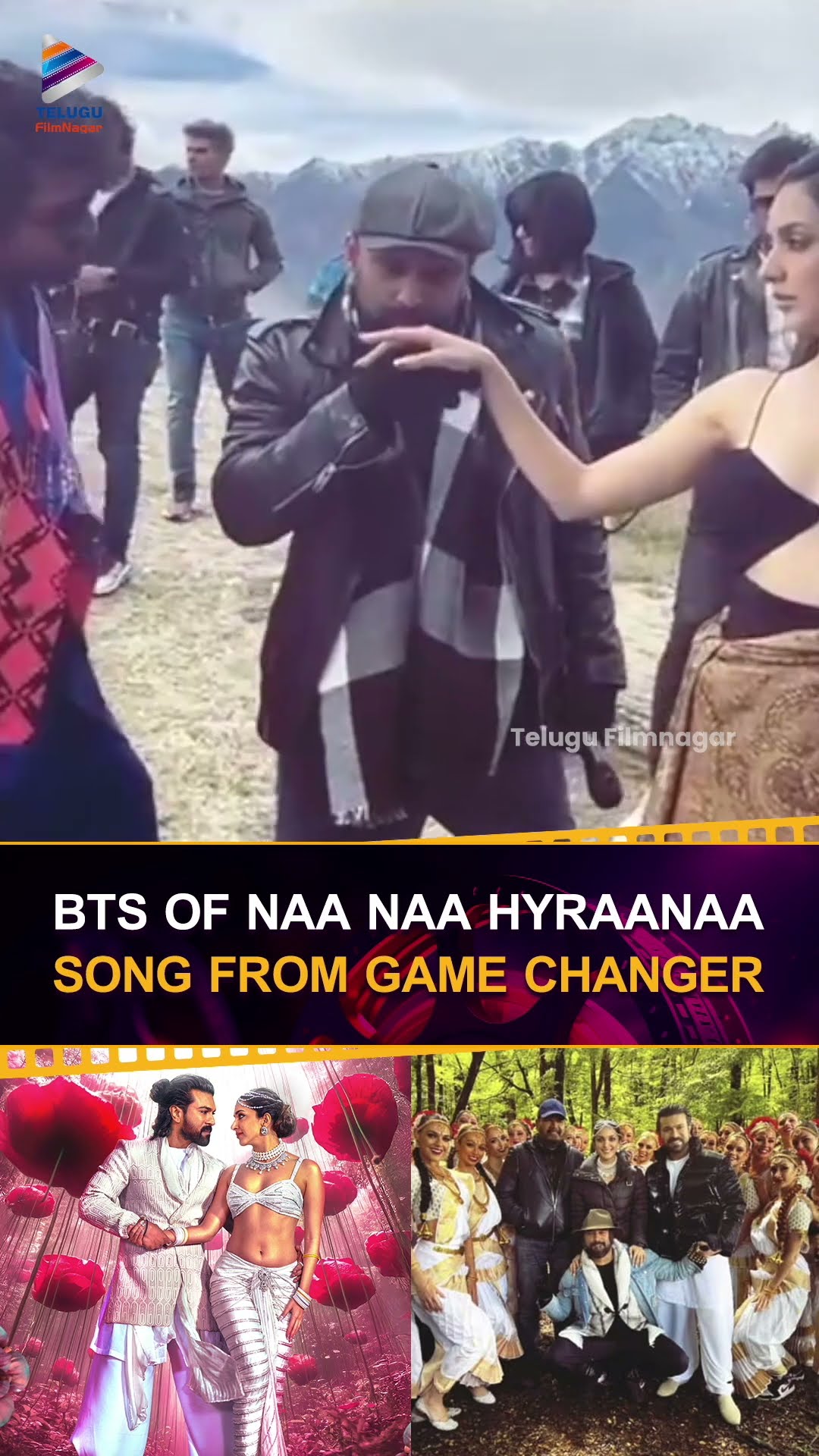 #NaanaaHyraanaa Song BTS?| #GameChanger | #RamCharan | #KiaraAdvani | #Shankar | #Shorts | #YTShorts