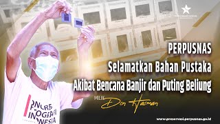 Perpusnas Bantu Selamatkan Bahan Pustaka Akibat Bencana Banjir dan Puting Beliung di Depok (doc)