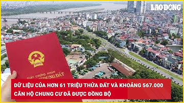 Dữ liệu của hơn 61 triệu thửa đất và khoảng 567.000 căn hộ chung cư đã được đồng bộ| Báo Lao Động
