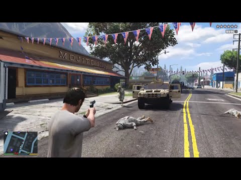 GTA 5 - Trevor's Paleto Bay Rampage + Ten Star Escape
