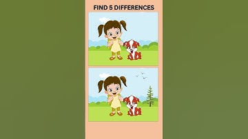 Can You Spot 5 Differences ? Find The Differences #shorts #puzzle