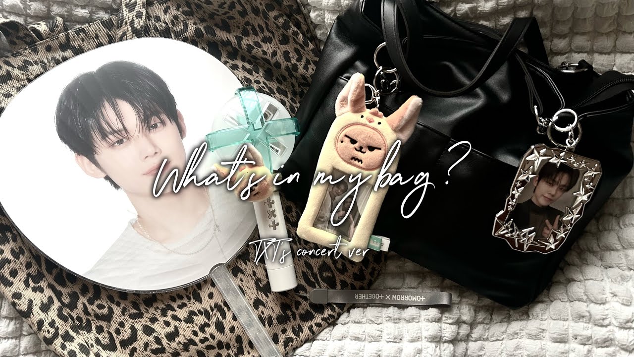 【 MOA VLOG 】 TXT ライブ参戦の日のバッグの中身紹介🤍👜 / What's in my bag ?